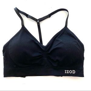 Izod Women's Bralette/Bra Wireless Size M New Black